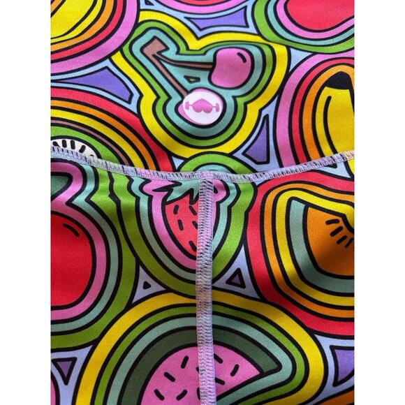 WodBottom Women’s Black Multicolor Stretch Fitness Gym Shorts Size Small - Picture 5 of 6